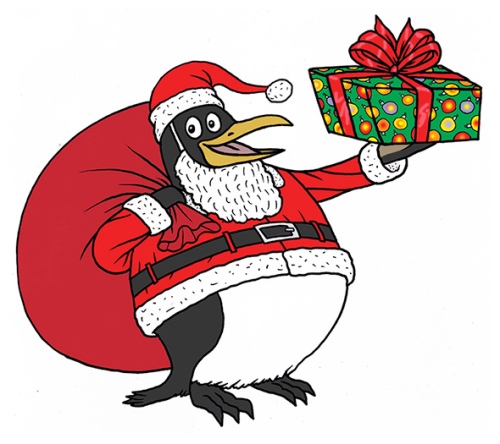 Penguin Claus by Mark Stamaty